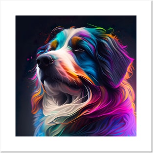 Colorful Puppy Art Design. Dog artwork Posters and Art